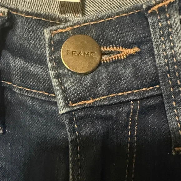 👖 FRAME Le Skinny de Jeanne Jeans Size 24 | Premium Stretch Denim Medium Wash - Picture 4 of 8